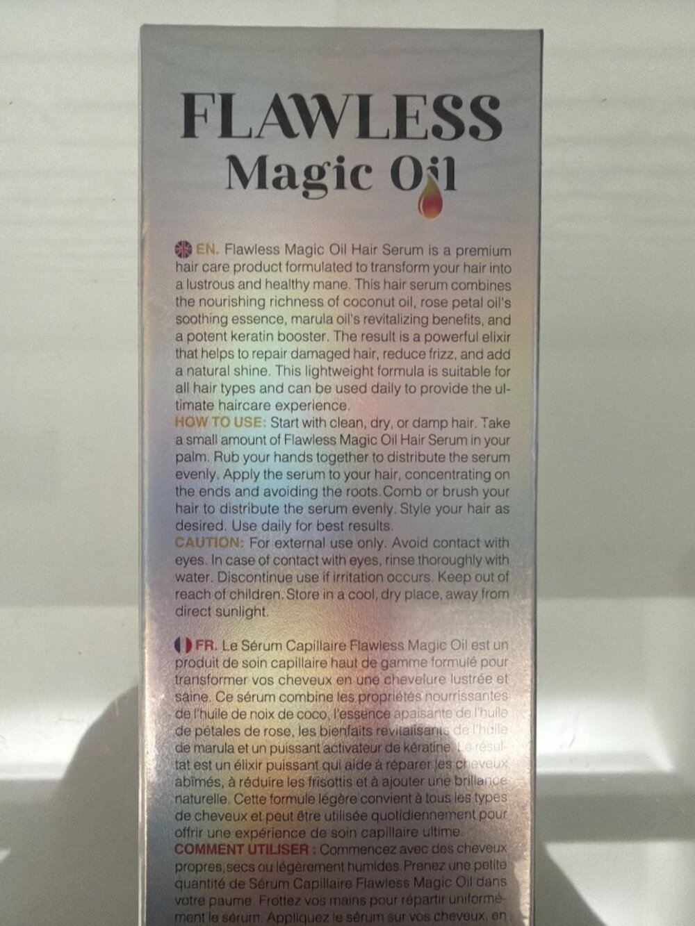 Royale Flawless Magic Oil Hair Serum Coconut Rose & Marula Oil - Picture 7 of 9